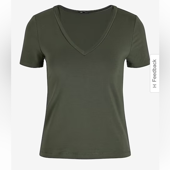 Supersoft Fitted V-Neck Double Layer Tee - Picture 4 of 4